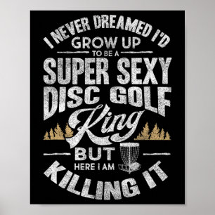 Lustiges Disc-Golf-Shirt Männer Ehemann Vatertag D Poster