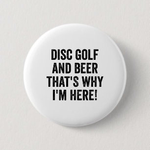 Lustiges Disc-Golf-Shirt Männer Frau Ich Disc Golf Button