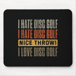 Lustiges Disc-Golf-Shirt Männer Frauen Vintage Dis Mousepad