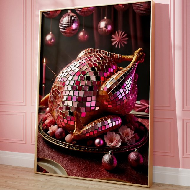 Lustiges Disco Truthahn Wandkunst Poster (Von Creator hochgeladen)