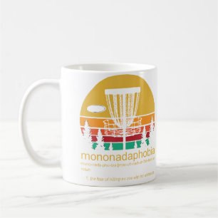 Lustiges Disk-Golf Mononadaphobie Kaffeetasse