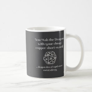 Lustiges Dnd-Geschenk für Rollenspiele Rpg  Kaffeetasse