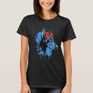 Lustiges Dobermann-Design für Hunde-Liebhaber zum  T-Shirt