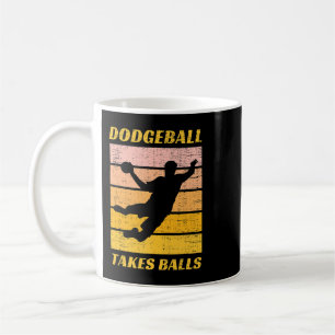 Lustiges Dodgeball Braucht Bälle Team Spieler Ball Kaffeetasse
