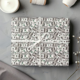 Lustiges Dollarmuster-Geburtstagsgeschenkpapier Geschenkpapier