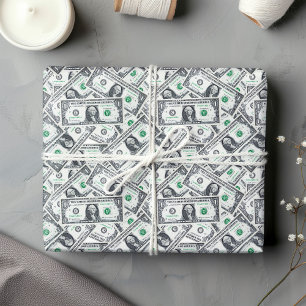 Lustiges Dollarmuster Humor Geschenkpapier
