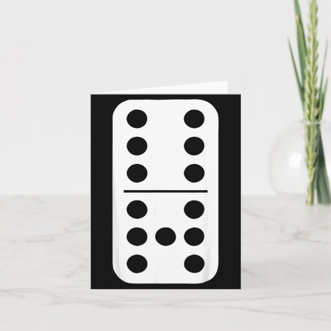 Lustiges Domino-Meme Six Seven Spiel Strategie Num Karte (Vorderseite)