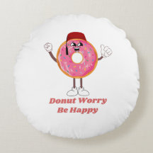Lustiges Donut-T-Shirt – Donut Worry Be Happy Gesc
