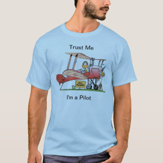 Lustiges Doppeldecker-PilotShirt T-Shirt