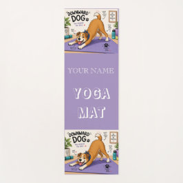 Lustiges Downward Dog Design  Yogamatte