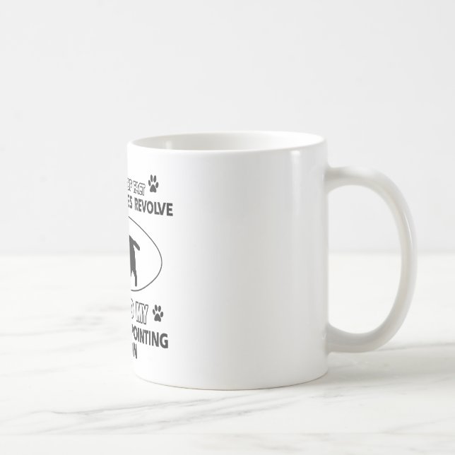 Lustiges Drahthaar, das griffon Entwürfe zeigt Kaffeetasse (Rechts)