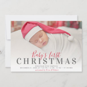 lustiges Drehbuch 1. Weihnachtsbaby-Ankündigungska Ankündigung
