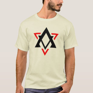 Lustiges Dreieck Buchstabe A Monogramm T-Shirt