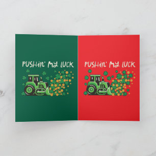 Lustiges "Drücke mein Glück"-St. Patrick's Day Bul Karte
