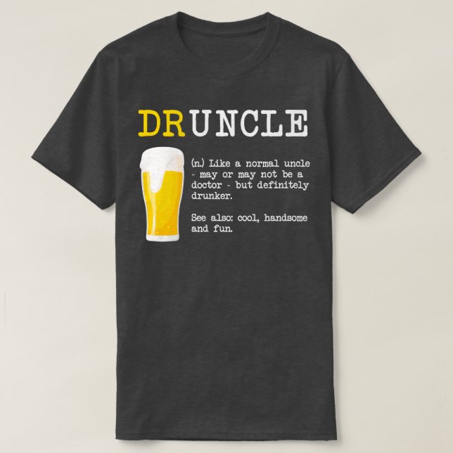 Lustiges Drunckle Druncle Shirt  Wörterbuch Defini (Design vorne)