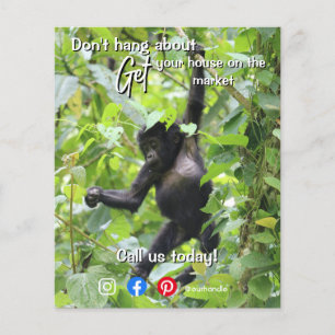 lustiges echtes Anwesen Keine Postkarte Flyer