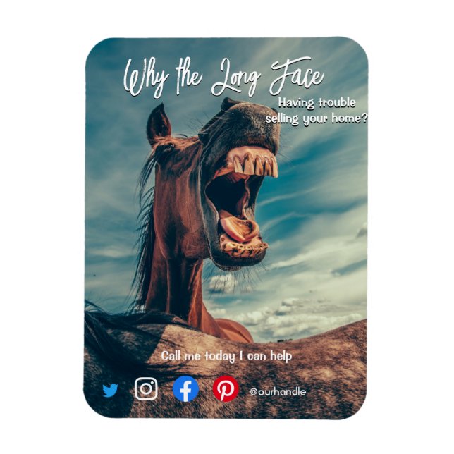 lustiges echtes Anwesen Magnet (Vertikal)