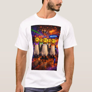 Lustiges Edinburgh-Raver-Geschenk-Pinguin-Parade S T-Shirt