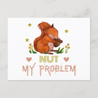 Lustiges Eichhörnchen Postkarte