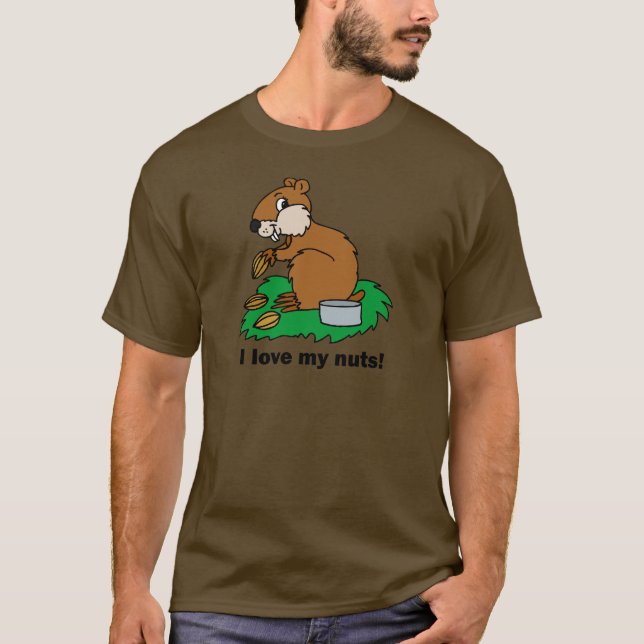 Lustiges Eichhörnchen T-Shirt (Vorderseite)