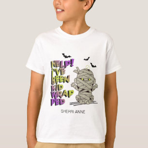 Lustiges eingewickeltes Mumien-Baby Grün ID683 T-Shirt