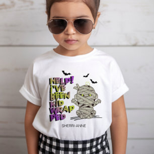Lustiges eingewickeltes Mumien-Baby Grün ID683 T-Shirt