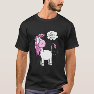 Lustiges Einhorn-Furz-Cartoon Oh! Das ist magische T-Shirt