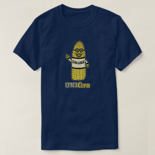 Lustiges Einhorn-Mais-Hochschulwortspiel T-Shirt