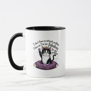 Lustiges Einstellungsproblem Sarkasmus Katze  Tasse