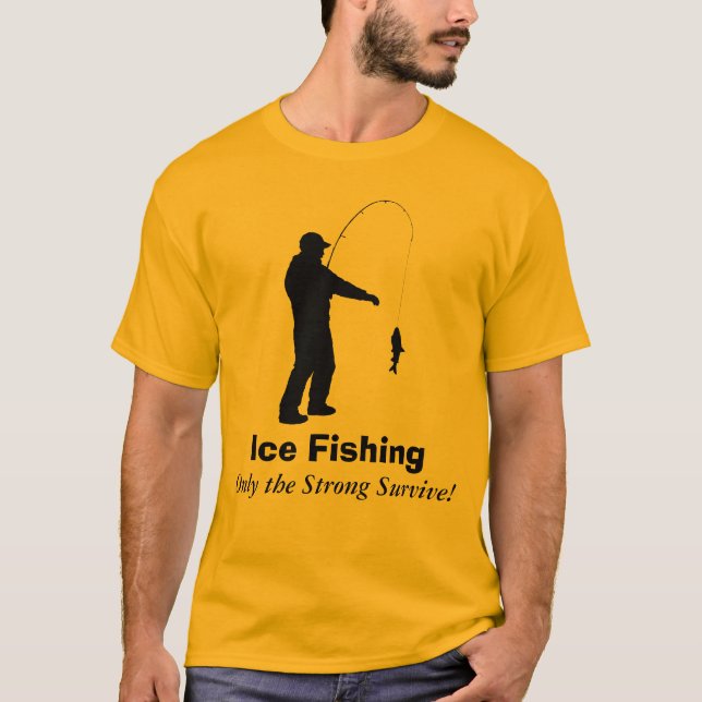 Lustiges Eis-Fischen-Shirt T-Shirt (Vorderseite)