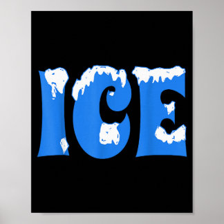 Lustiges Eis-Shirt Halloween-Kostüm Paare Eis Eis Poster
