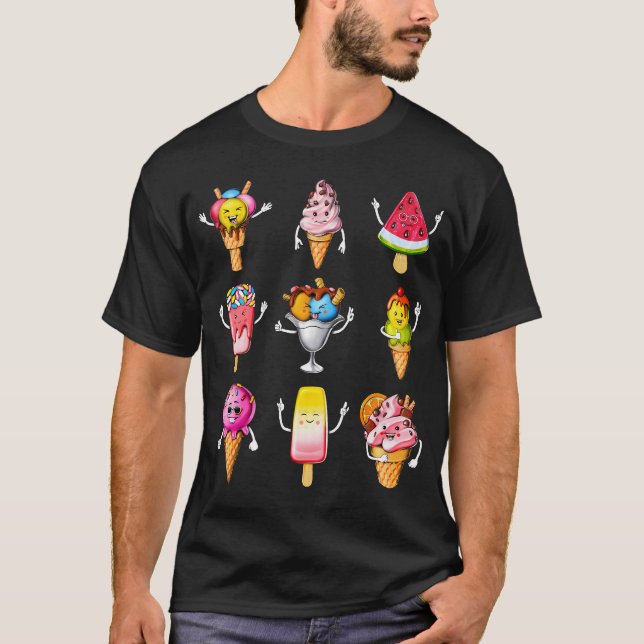 Lustiges Eis T-Shirt (Vorderseite)