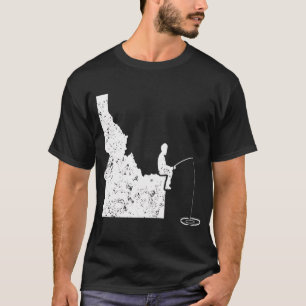 Lustiges Eisangeln Mutter ID Eisangeln Vater T-Shirt