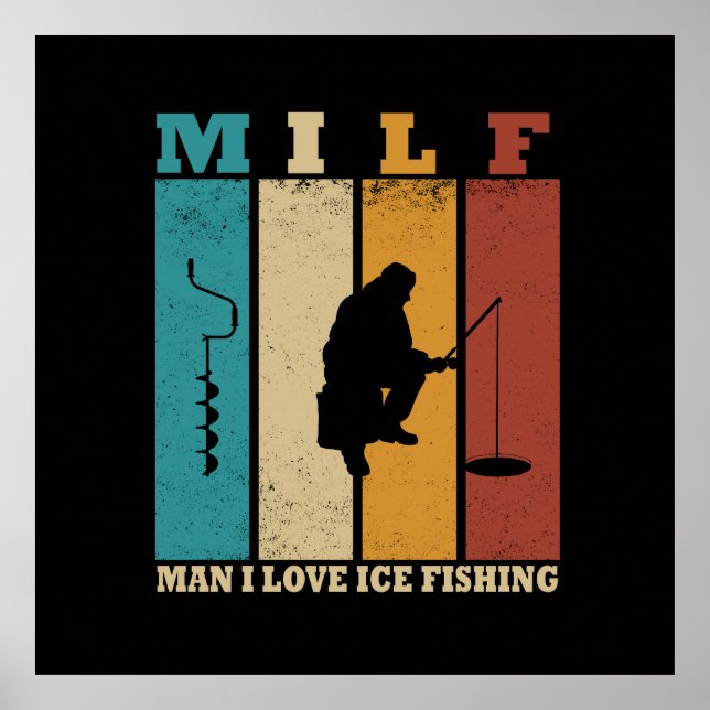 lustiges Eisangeln Poster (Vorne)