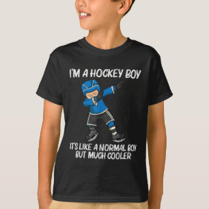 Lustiges Eishockey für Jungen Kinder Feld Rink Ndy T-Shirt