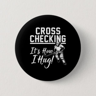 Lustiges Eishockey-Geschenk für Kinder Jungen Mädc Button