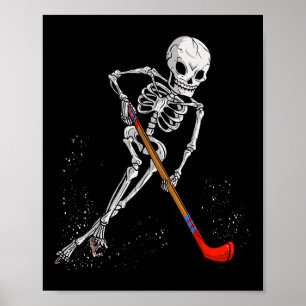 Lustiges Eishockey-Geschenk Skelett für Männer Kin Poster