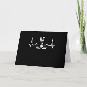 Lustiges Eishockey Herzschlag Puck Geschenk Karte