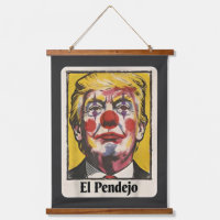 Lustiges El Pendejo Satirisches Trump Clown Portra