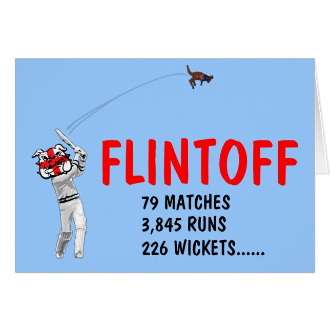 Lustiges englisches Kricket (Vorderseite (Horizontal))