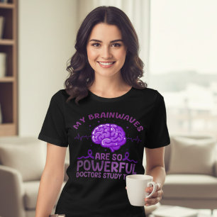 Lustiges Epilepsie-Bewusstseinsgeschenk für Gehirn Tri-Blend Shirt