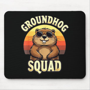 Lustiges Erdhörnchen-Team Frohen Tag des Erdhörnch Mousepad