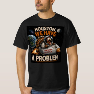 Lustiges Erntedankfest-Astronauten-Truthahn-Entkom T-Shirt