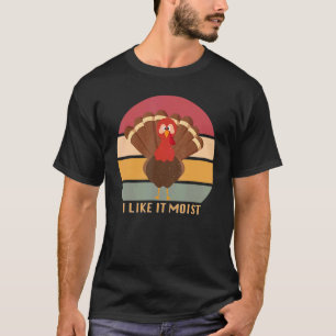 Lustiges Erntedankfest Cool Turkey Wie es feucht V T-Shirt
