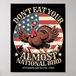 Lustiges Erntedankfest Iss fast nicht den National Poster
