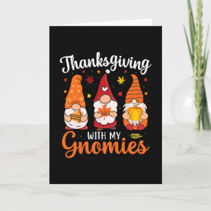 Lustiges Erntedankfest mit meinen Gnomies Süßer Gn Karte