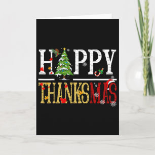 Lustiges Erntedankfest Weihnachten Frohes Thanksma Karte