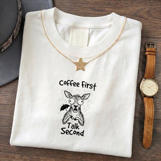 Lustiges erschrockenes Reh Humor-Geschenk-T-Shirt T-Shirt