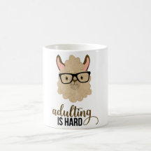 Lustiges Erwachsenwerden ist hart Hipster Lama