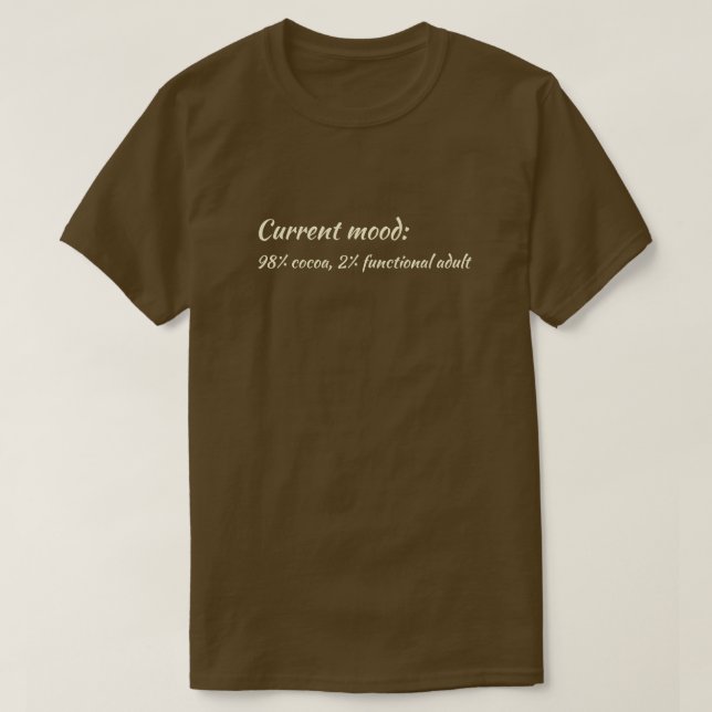 Lustiges Erwachsenwerden-Stimmung Meme T-Shirt (Design vorne)